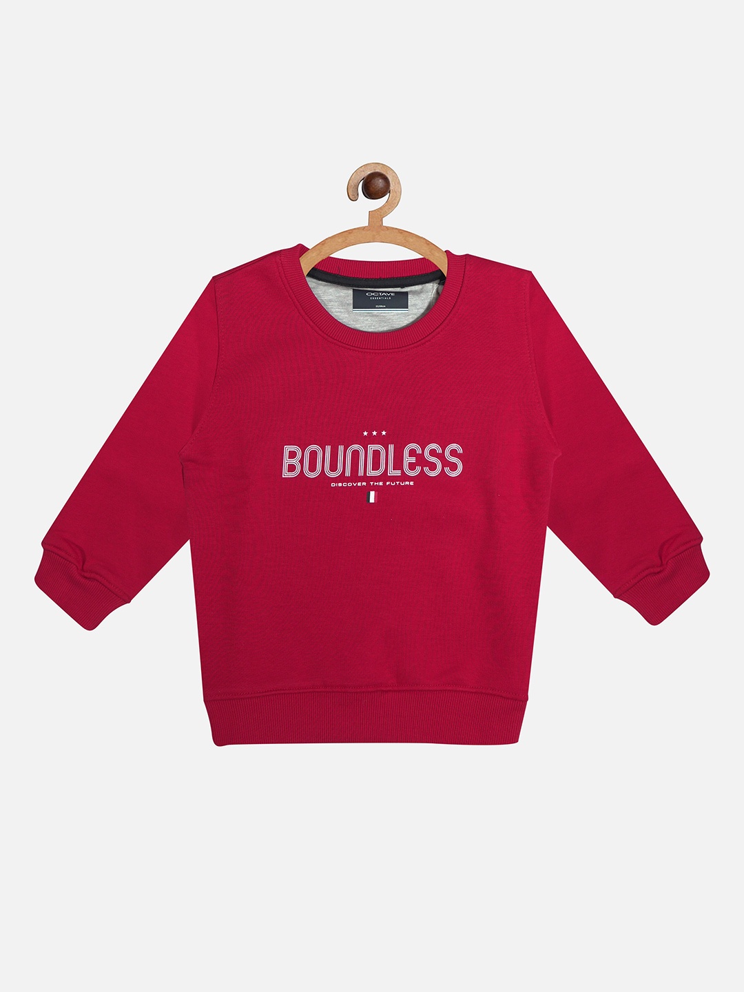 

Octave Boys Red Printed Sweatshirt