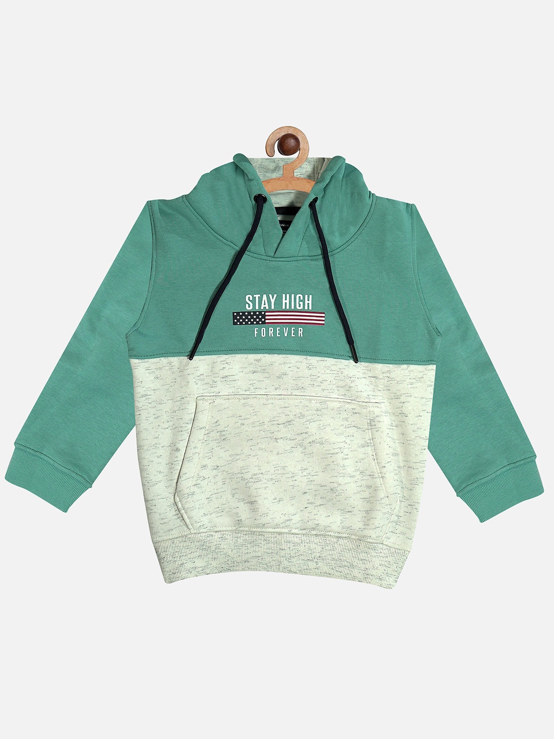 

Octave Boys Green Colourblocked Sweatshirt