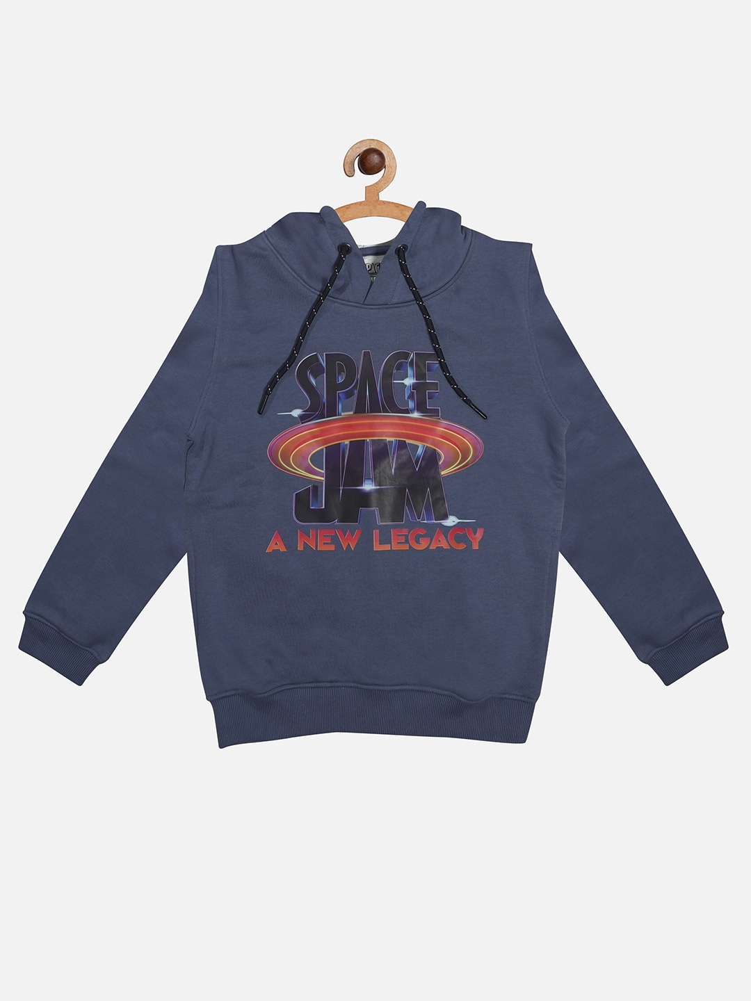

Octave Boys Blue Printed Hooded Sweatshirt