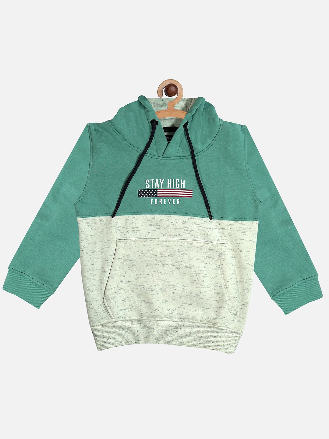 

Octave Boys Green Colourblocked Sweatshirt