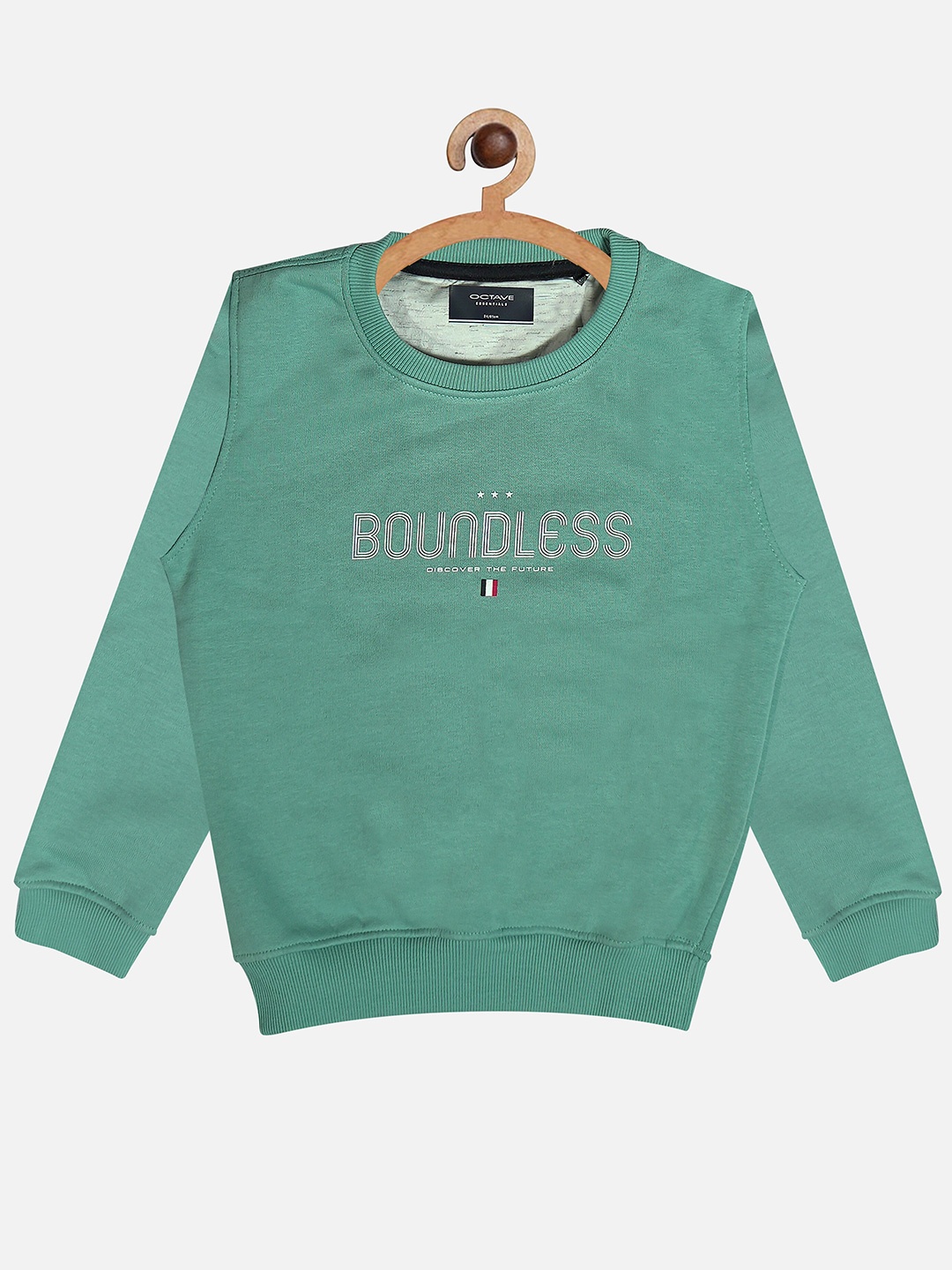

Octave Boys Green Printed Sweatshirt