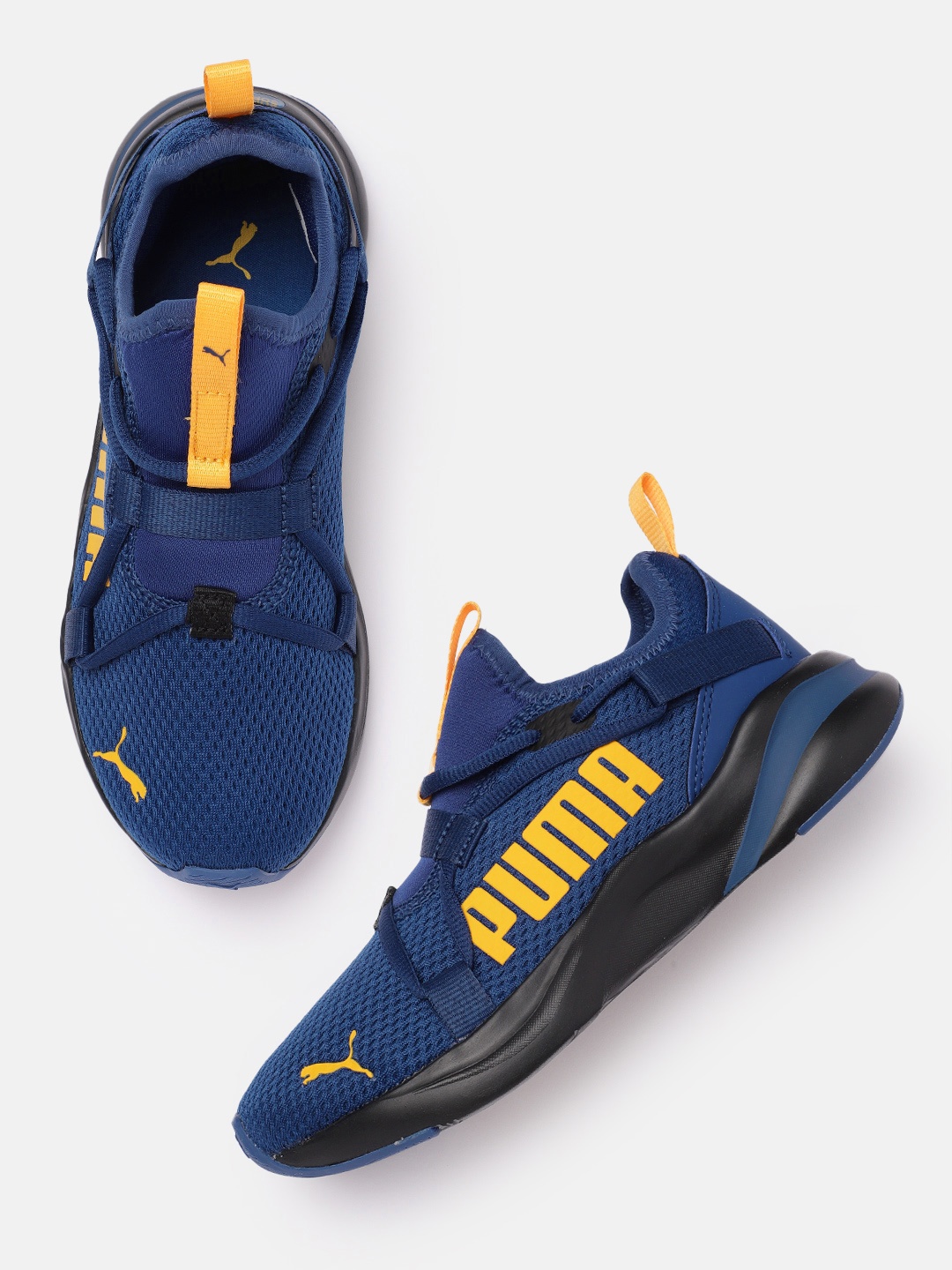 

Puma Unisex Kids Blue Softride Rift Pop Slip-On Walking Shoes