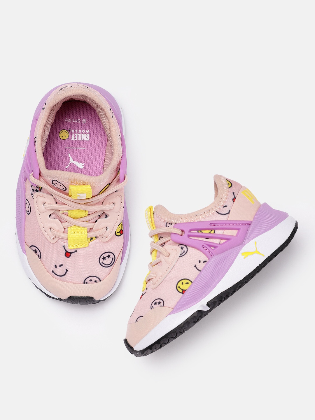 

PUMA x Smileyworld Kids Pink Printed Sneakers