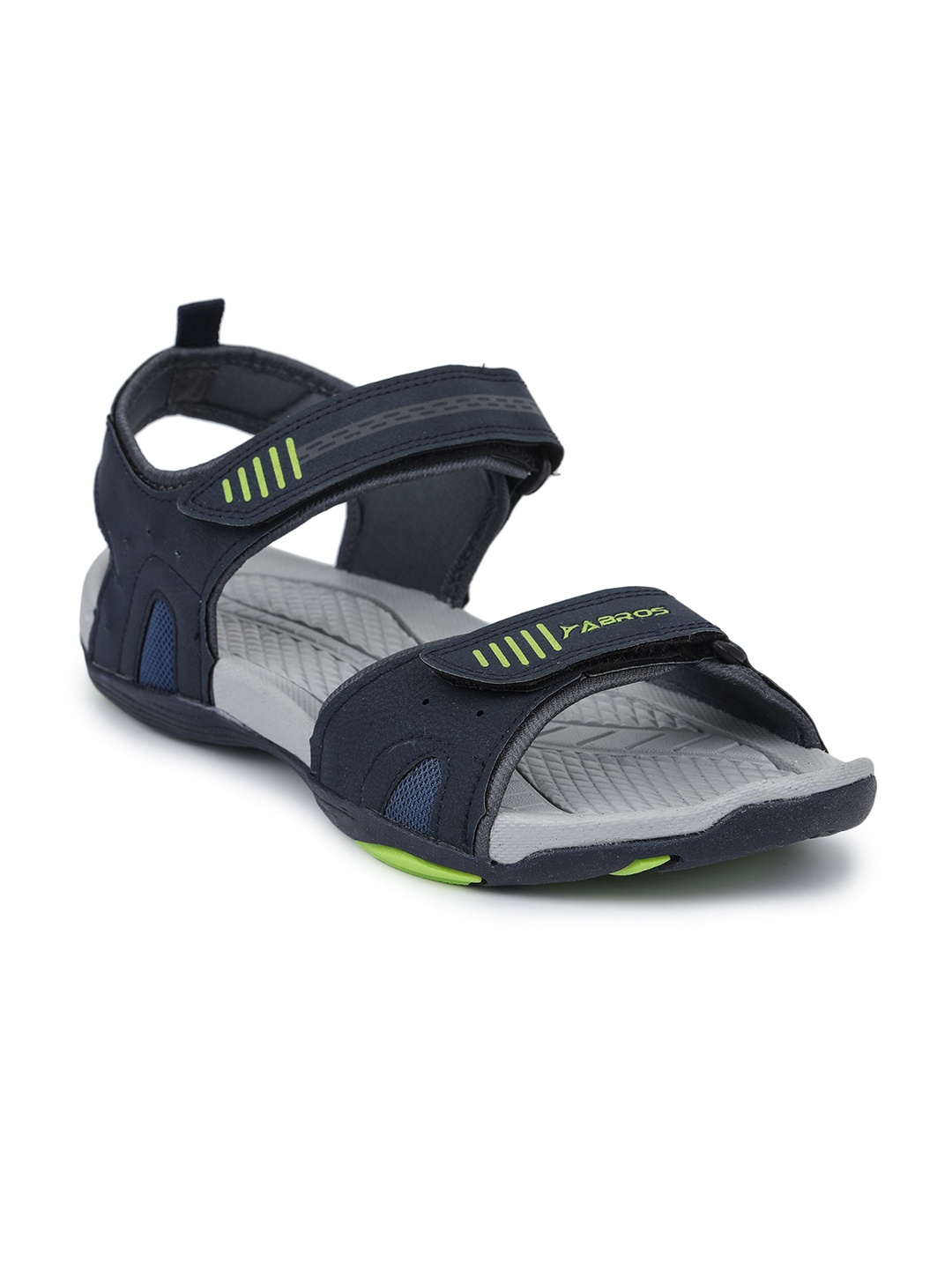 

ABROS Men Navy Blue Solid Sports Sandals