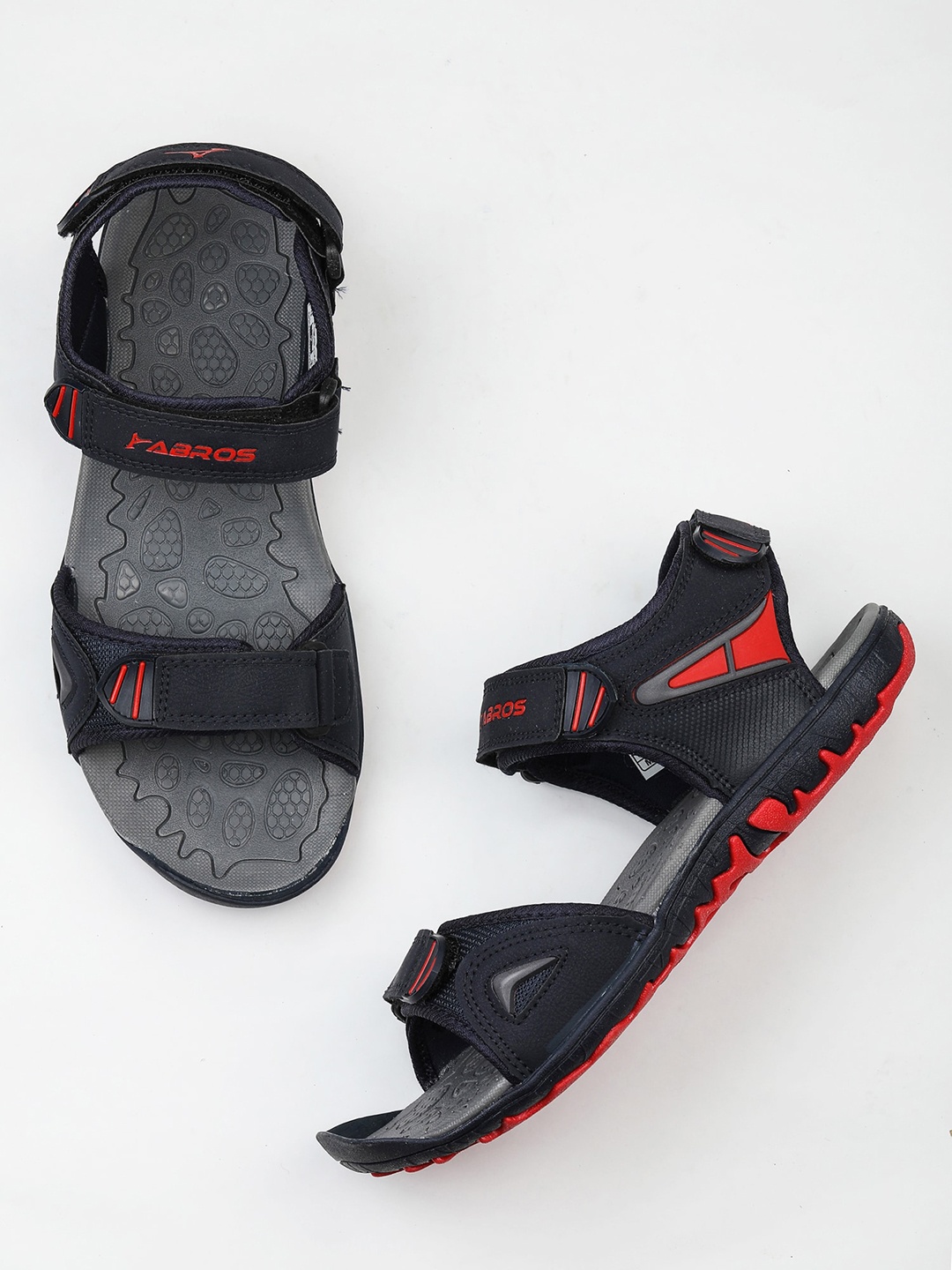 

ABROS Men Navy Blue Solid Floater Sandals
