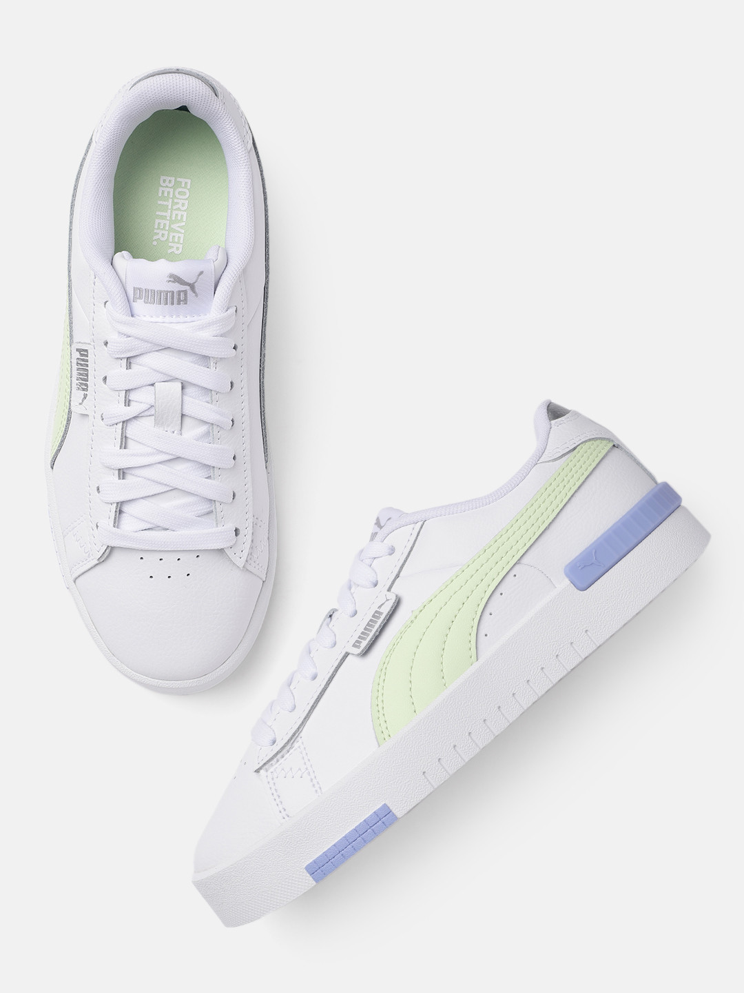 

Puma Women White Jada Renew Leather Sneakers