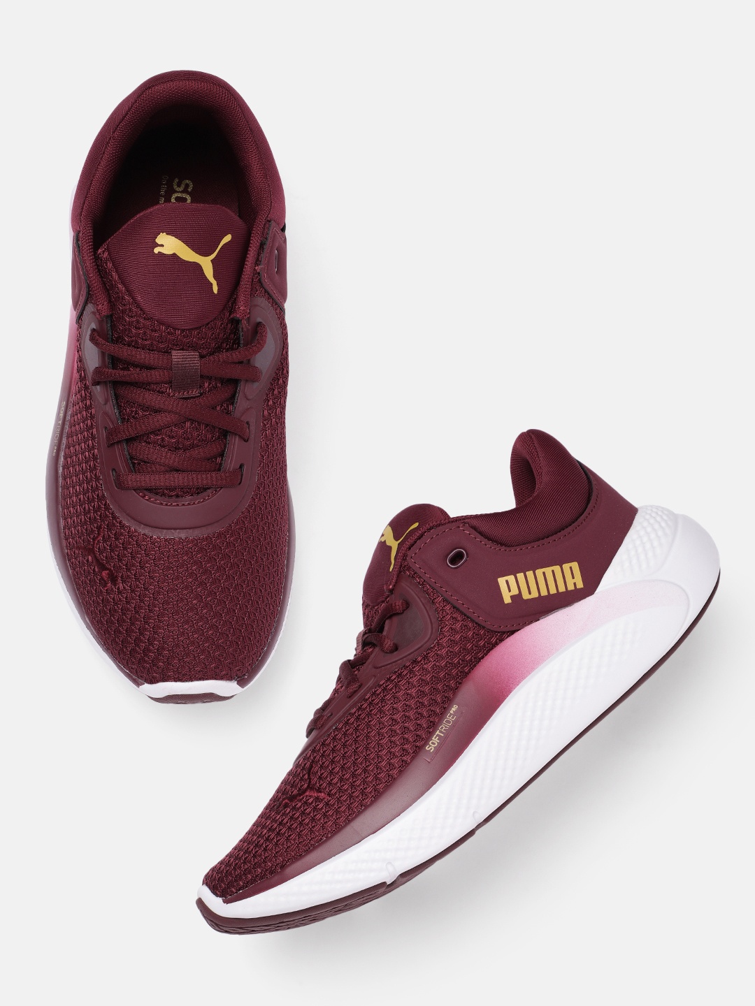 

Puma Women Softride Pro Training Shoes, Burgundy