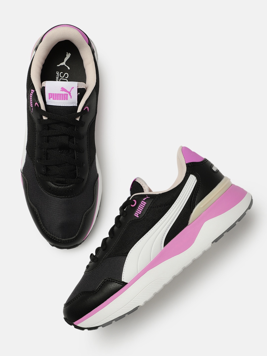 

Puma Women Black Colourblocked Sneakers