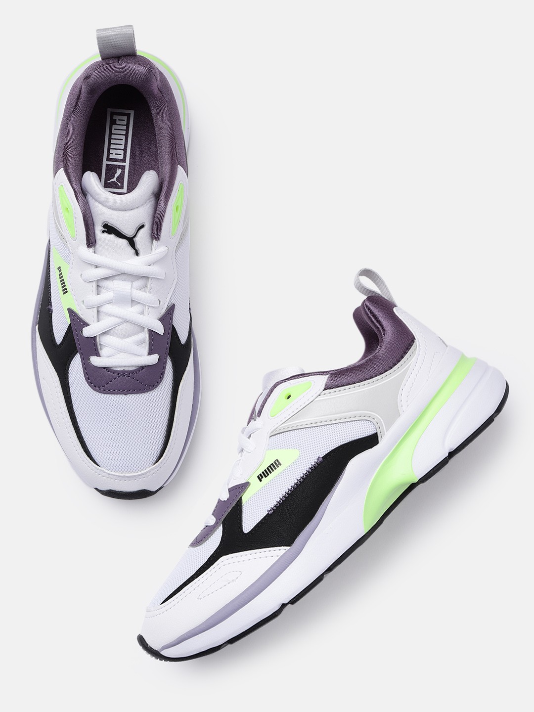 

Puma Women FS Runner Pop Leather Sneakers, White
