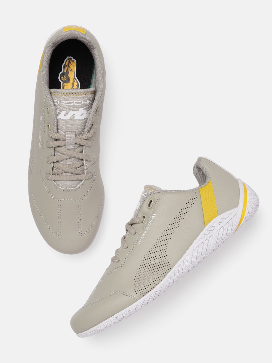 

PUMA Motorsport Unisex Leather Sneakers, Olive