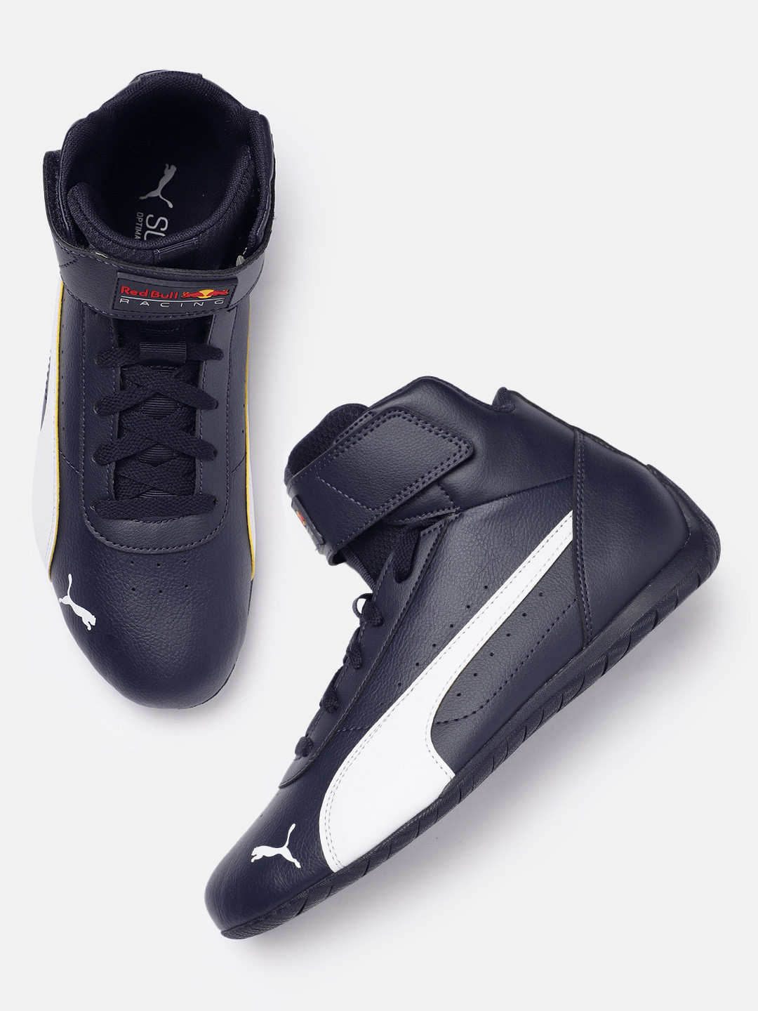

PUMA Motorsport Unisex Navy Blue Perforated Mid-Top Motorsport Shoes