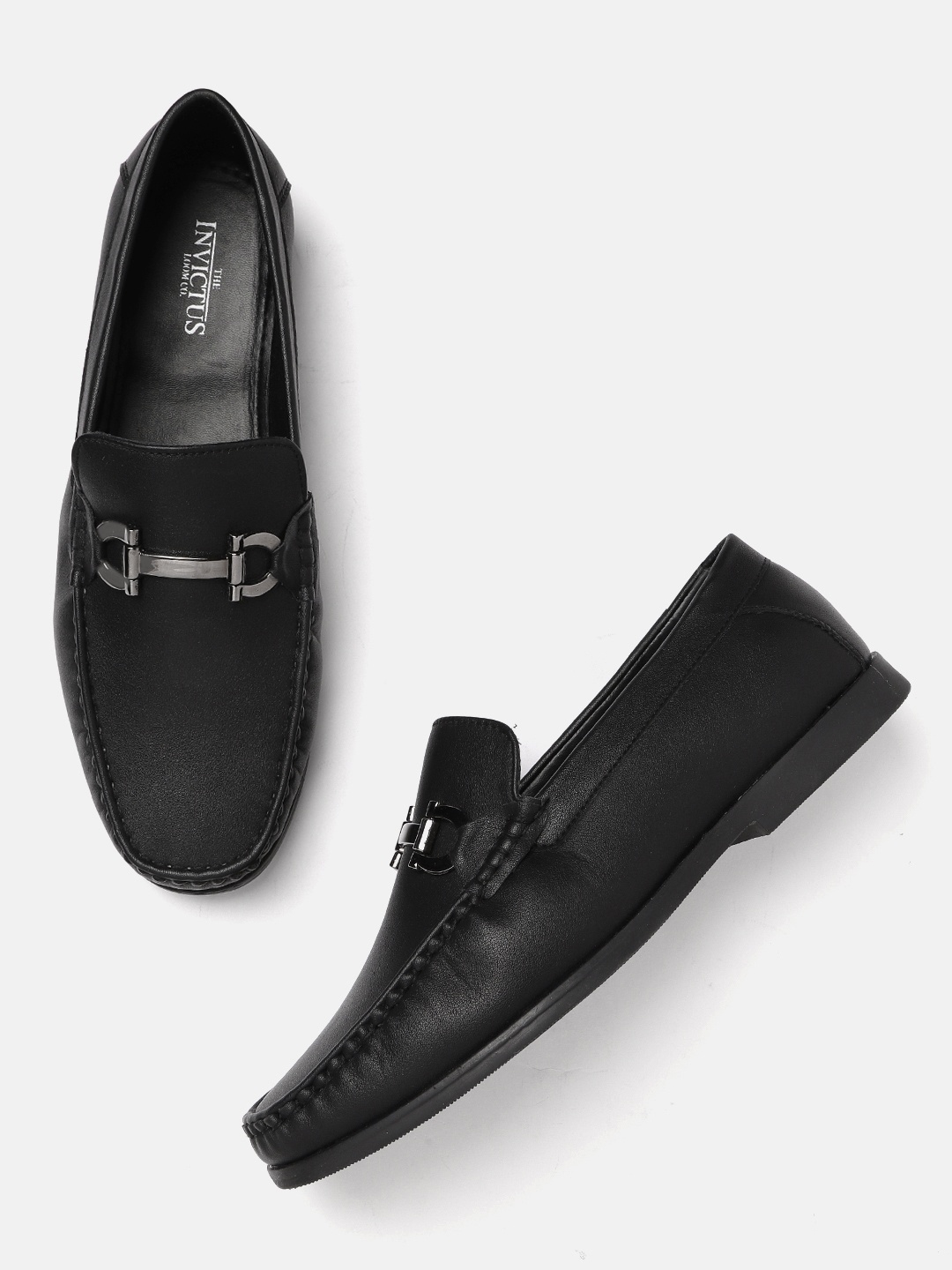 

INVICTUS Men Horsebit Loafers, Black