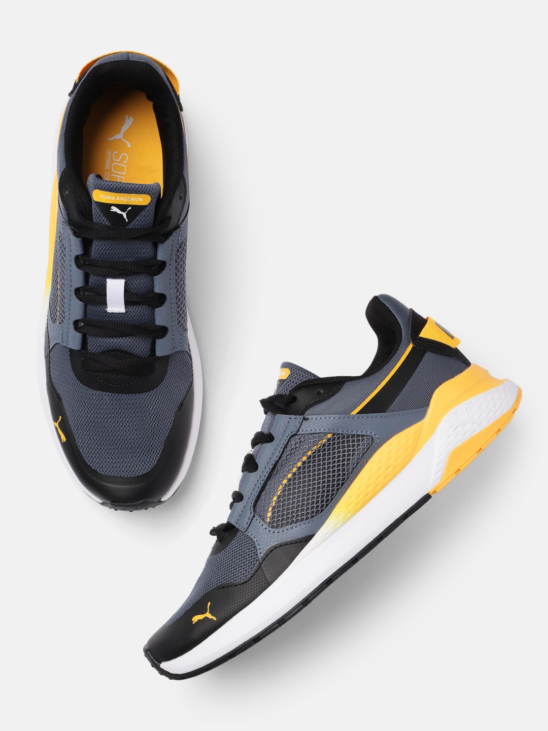 

Puma Unisex Grey Anzarun Grid Sneakers