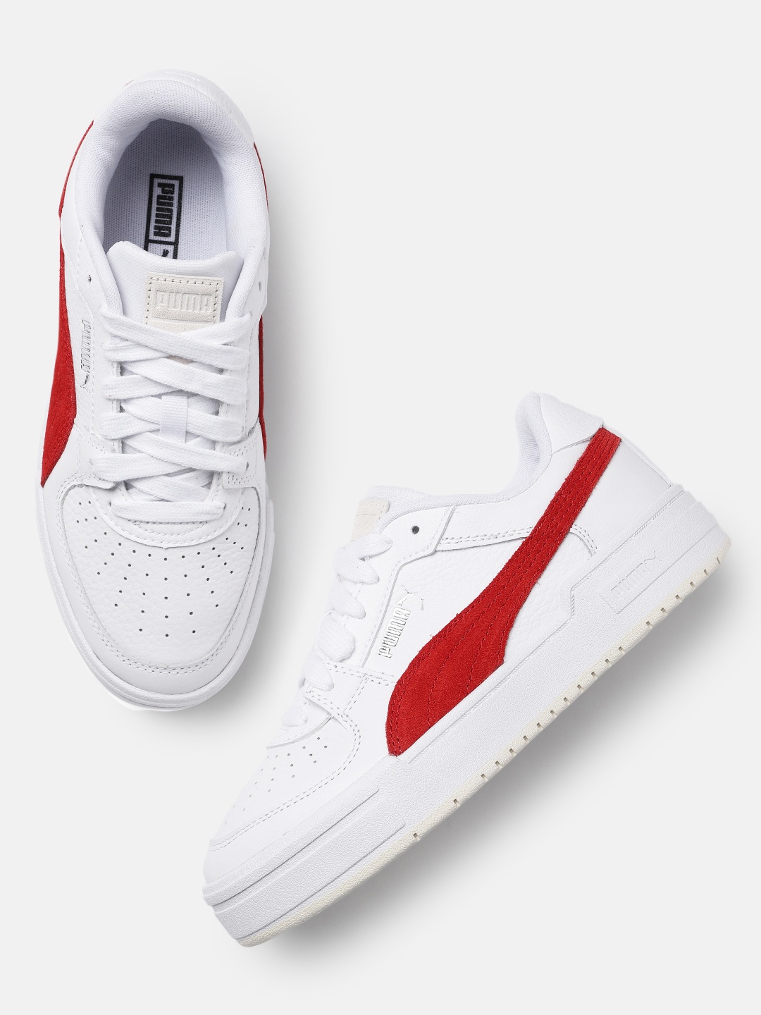 

Puma Unisex White CA Pro Suede FS Leather Sneakers