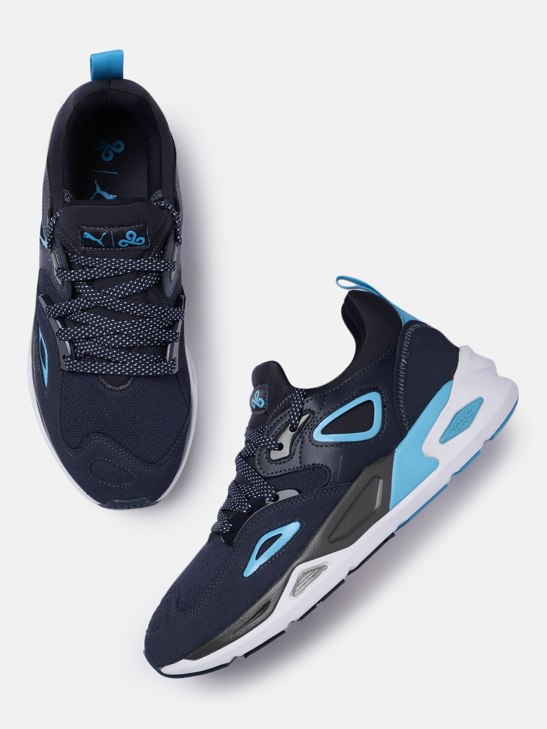 

Puma Unisex Navy Blue TRC Blaze Cloud 9 Sneakers