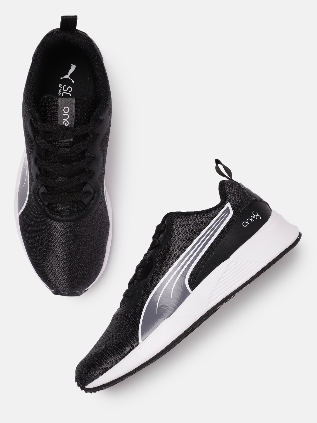 

one8 x PUMA Men Black Solid Dive V2 Regular Sneakers
