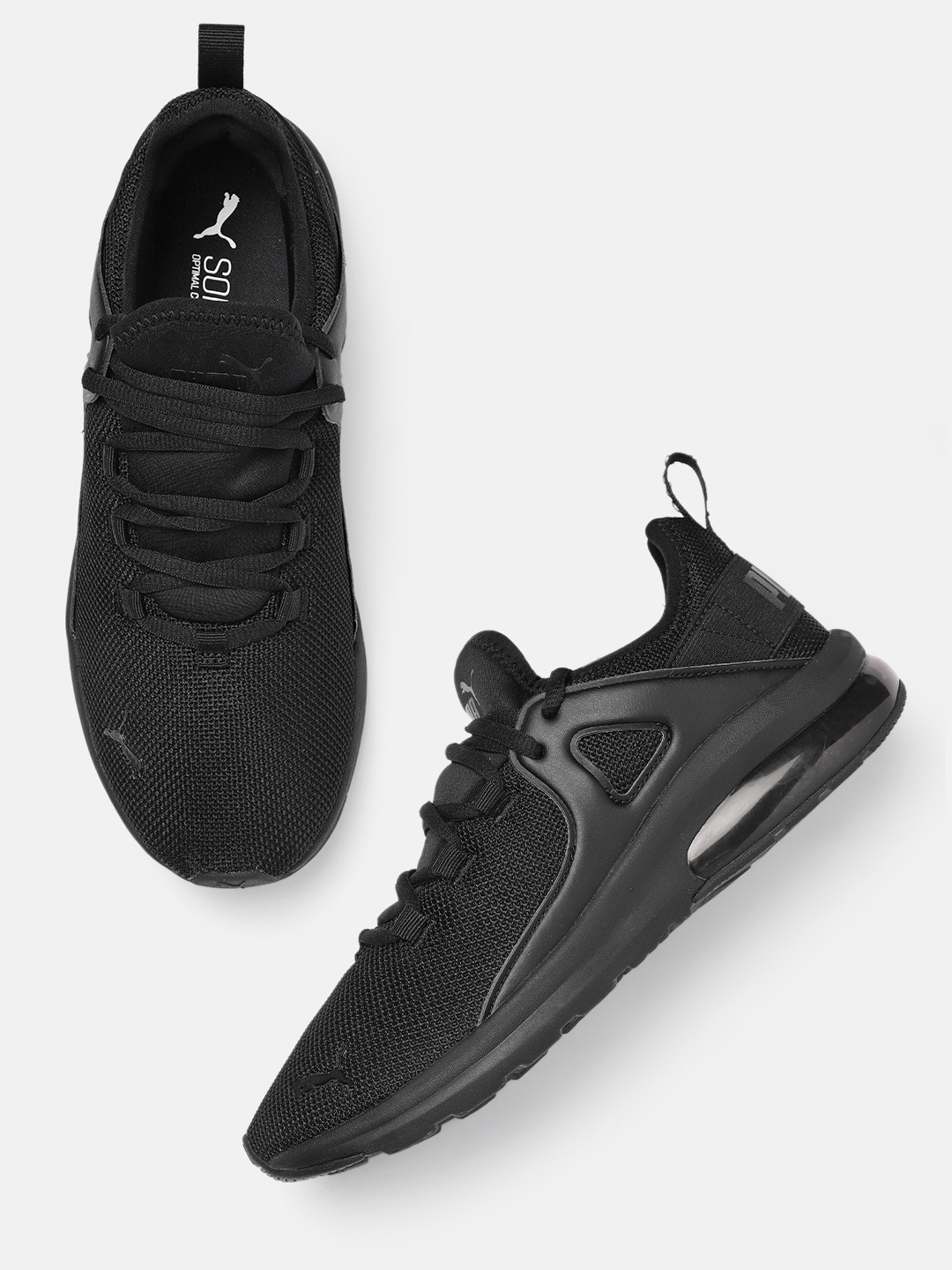 

Puma Unisex Black Solid Sneakers