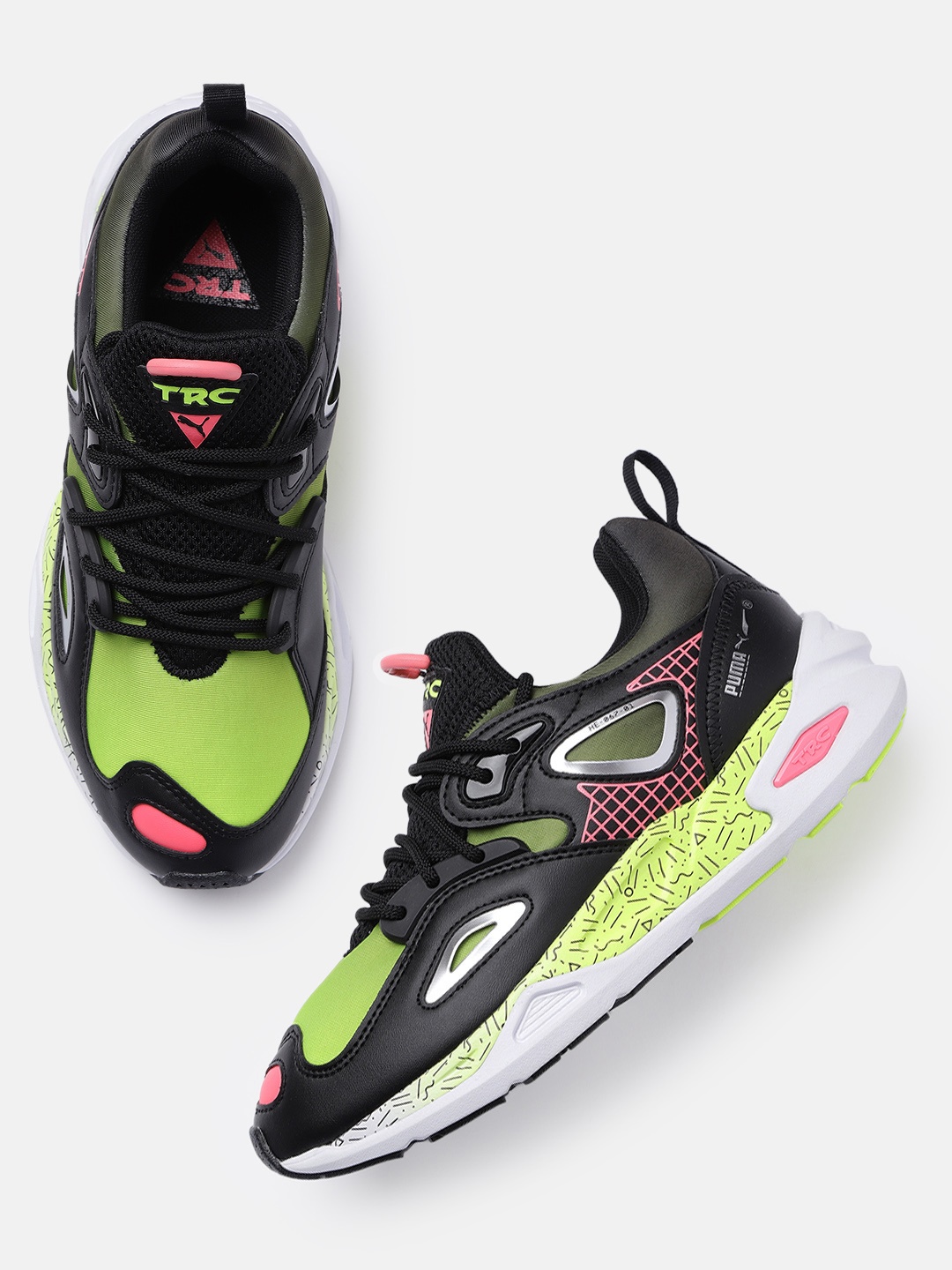 

Puma Unisex TRC Blaze Memphis Printed Sneakers, Black