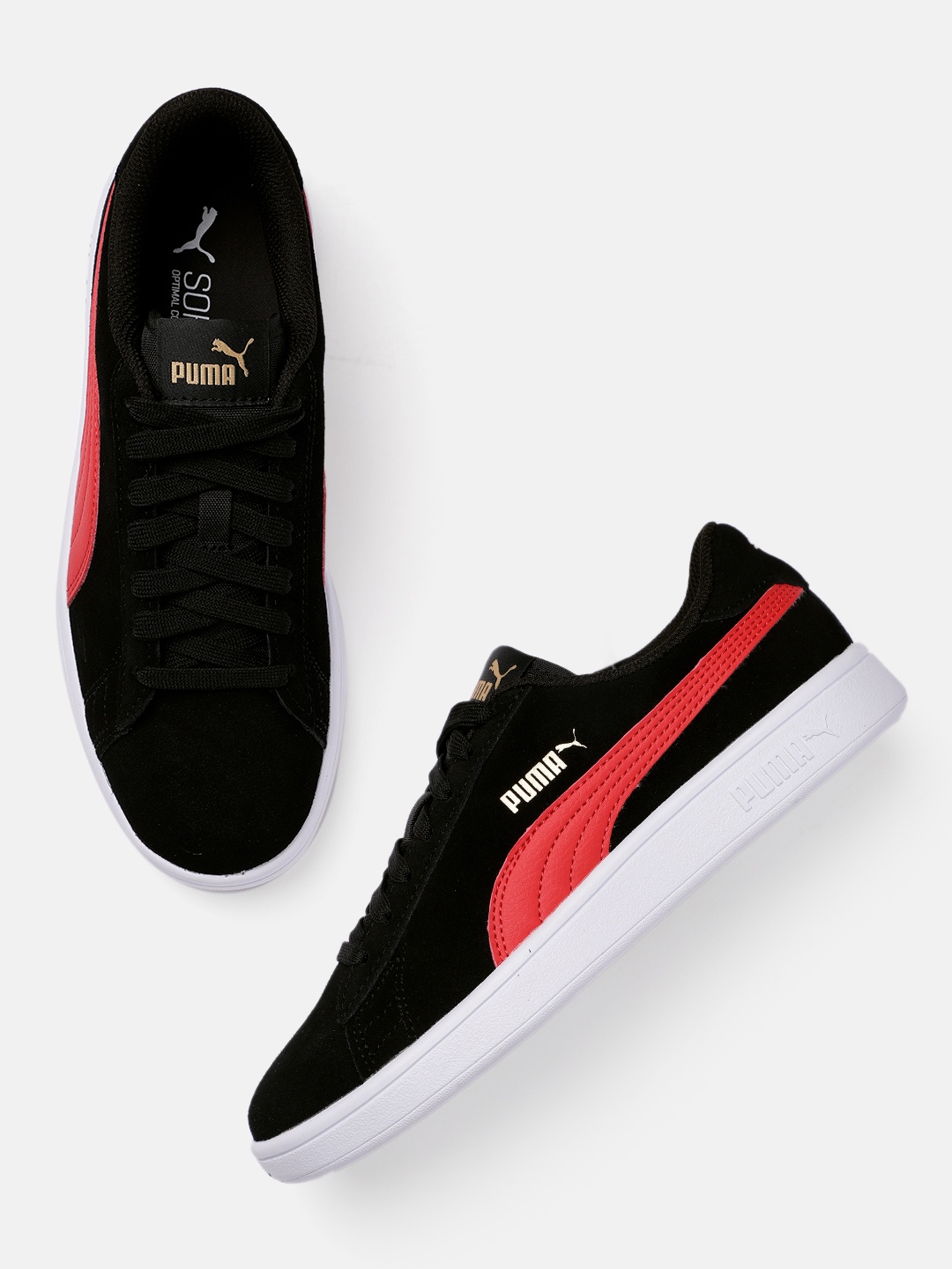 

Puma Unisex Black Smash v2 Suede Sneakers