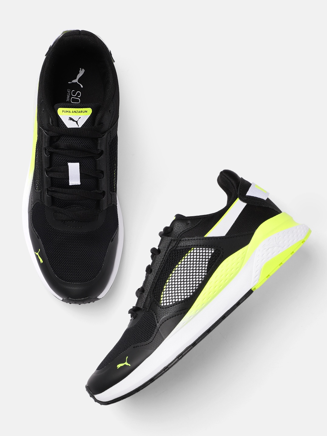 

Puma Unisex Black Anzarun Grid Sneakers