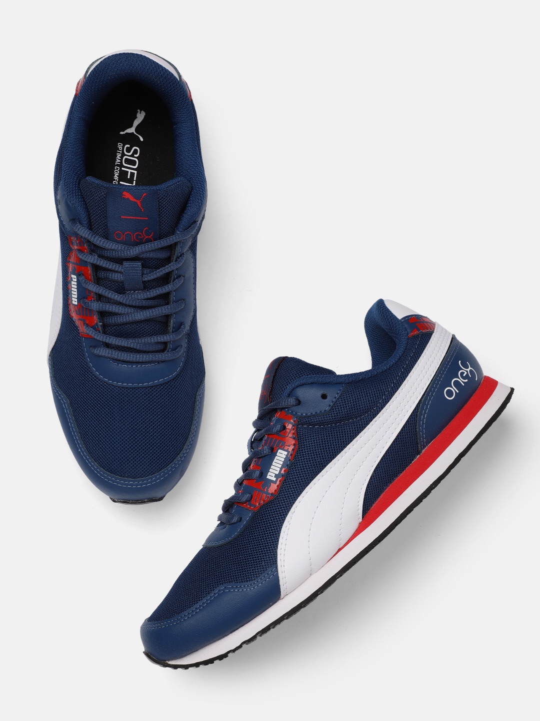 

one8 x PUMA Men Blue Refuel SoftFoam Sneakers