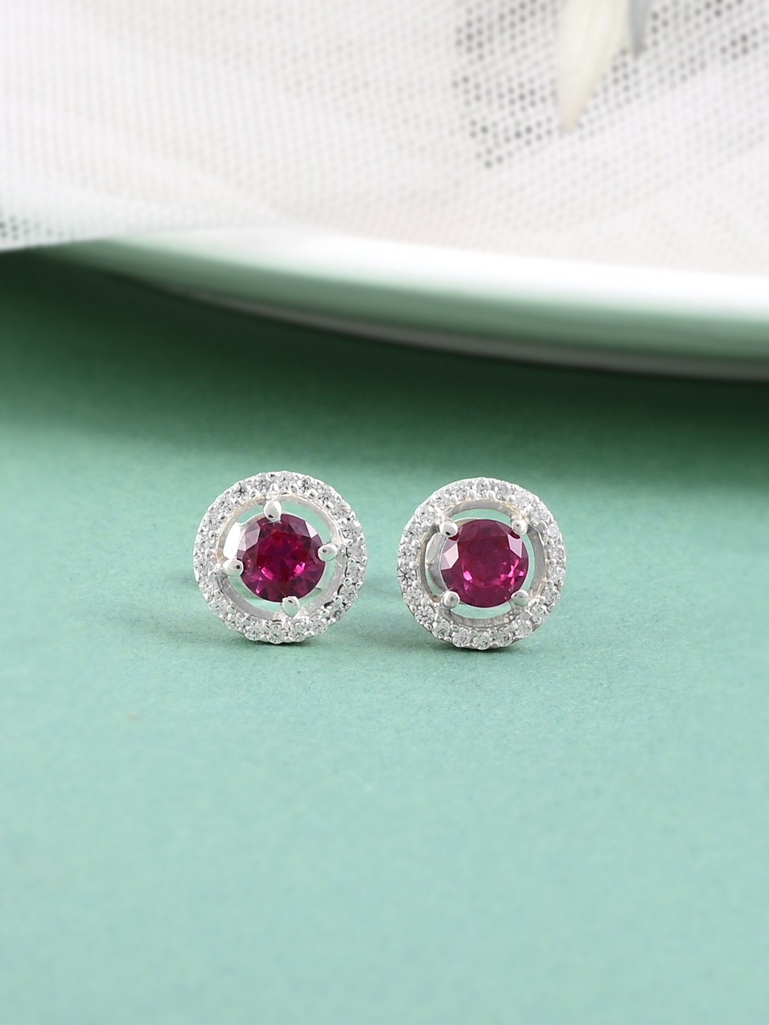 

Studio Voylla women 925 Sterling Silver Contemporary Studs Earrings
