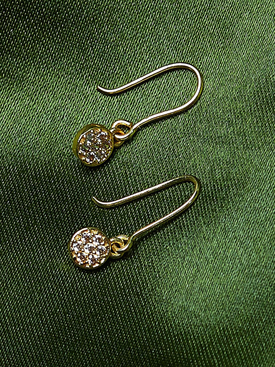 

Voylla Gold-Toned Contemporary Hoop Earrings