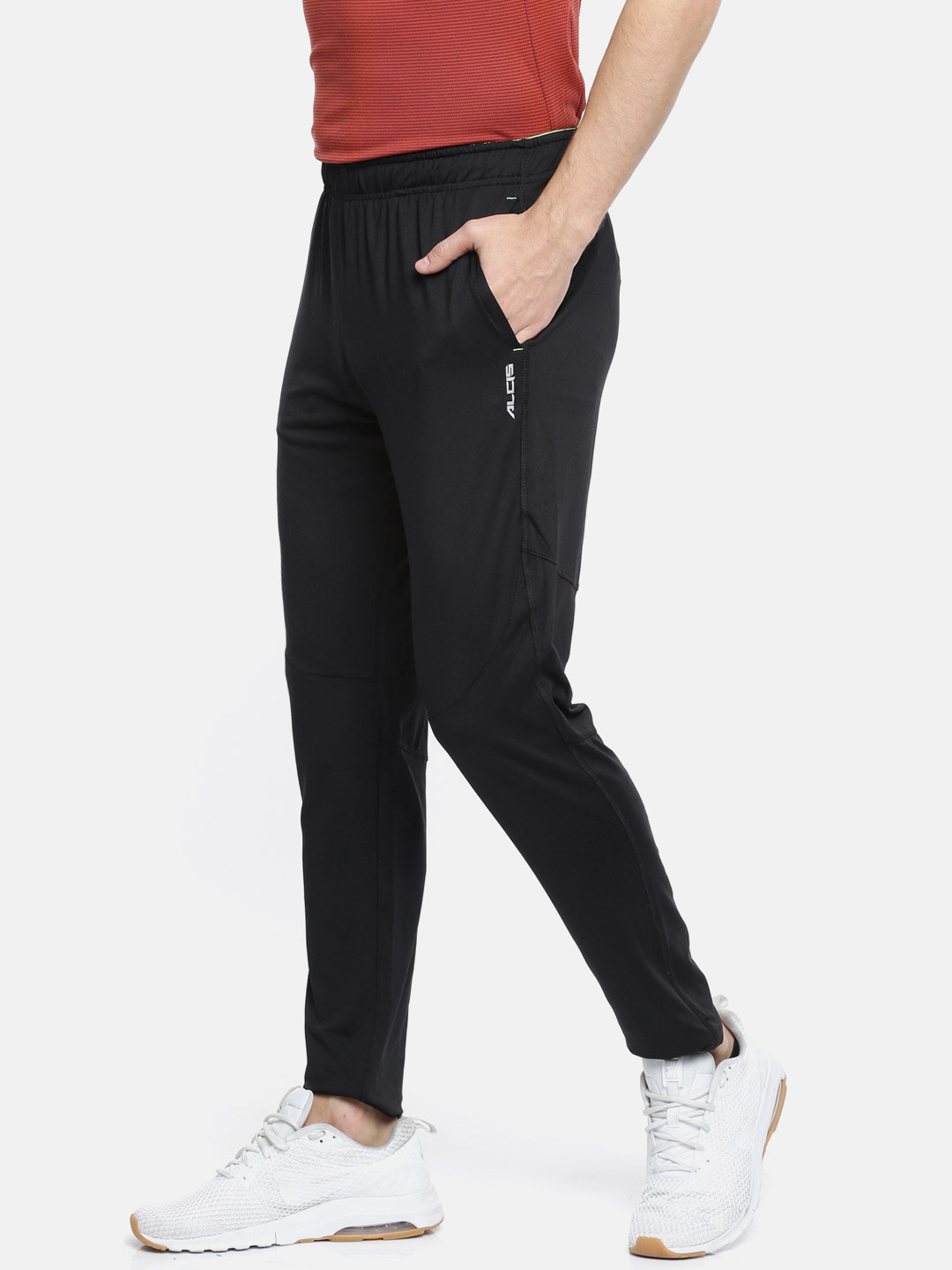 

Alcis Men Black Solid Performance Pro-Run Track Pants
