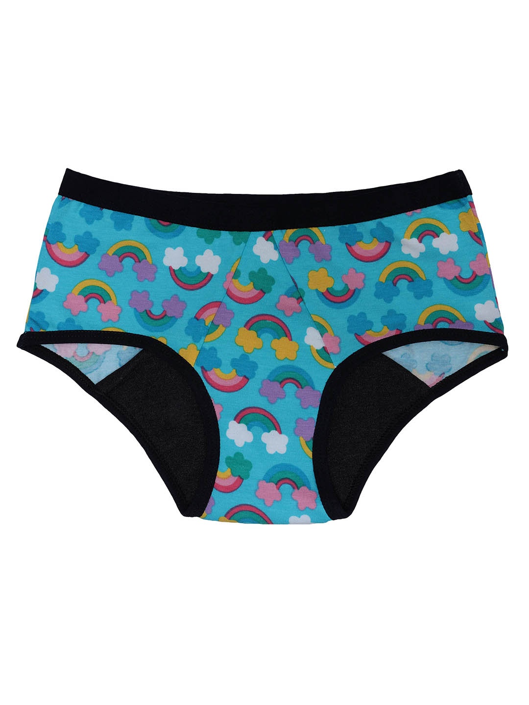 

DChica Teen Girls Blue Eco-Friendly Anti Microbial Lining Cotton Period Briefs