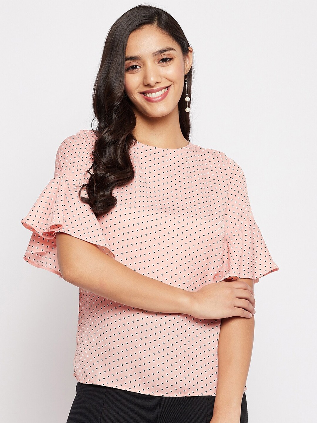 

Duke Women Orange Print Top