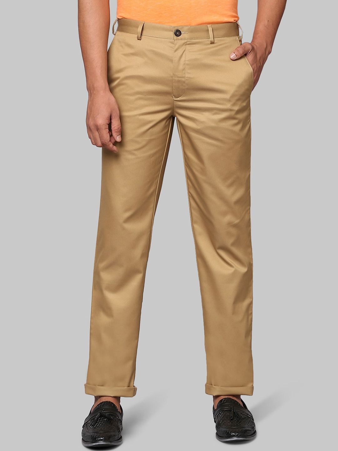 

Park Avenue Men Khaki Slim Fit Trousers