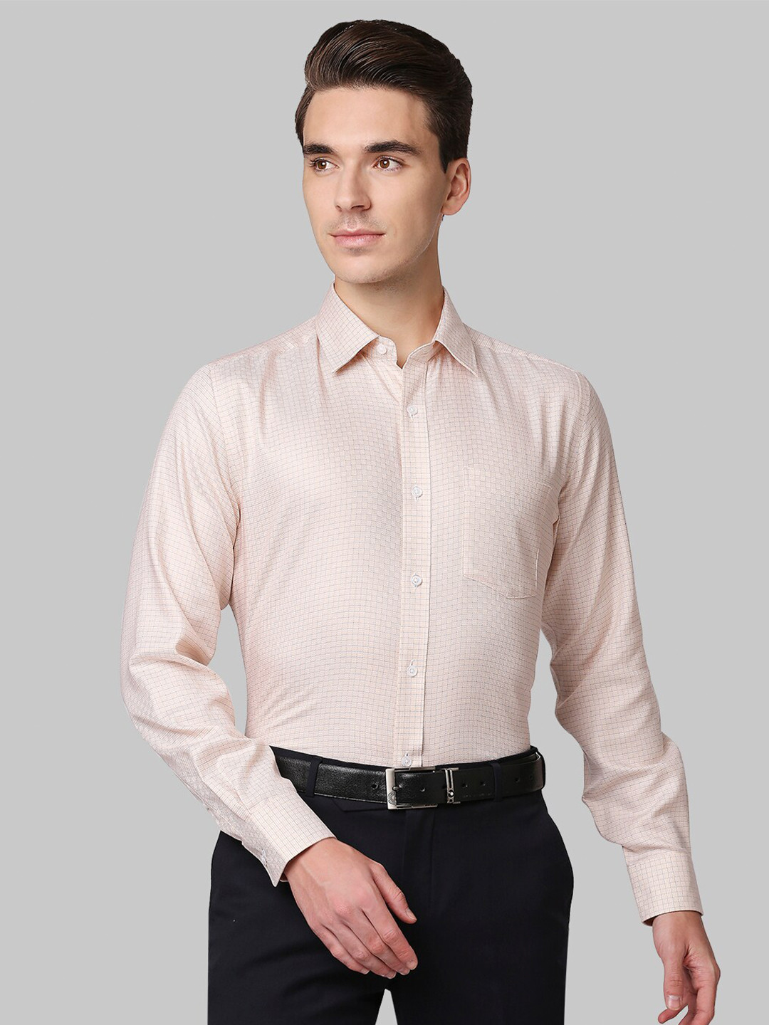 

Park Avenue Men Orange Formal Shirt