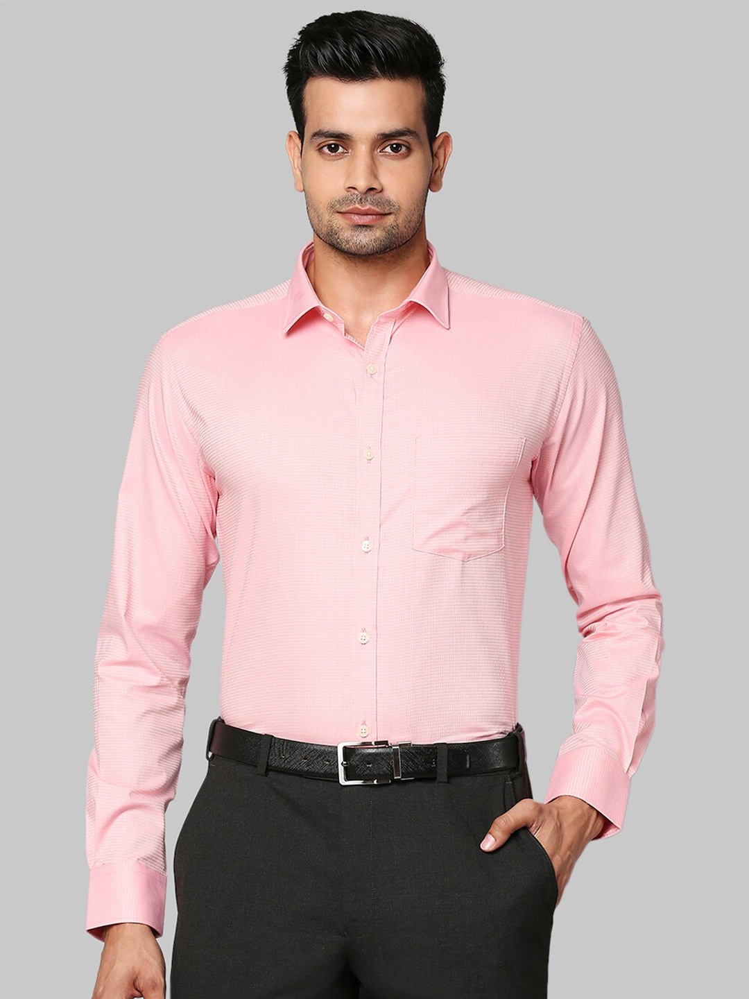 

Park Avenue Men Orange Slim Fit Formal Shirt