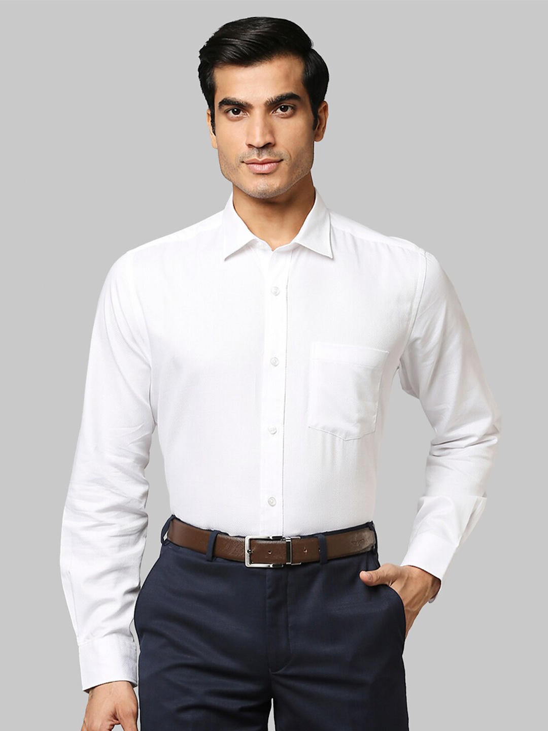 

Park Avenue Men White Formal Shirt