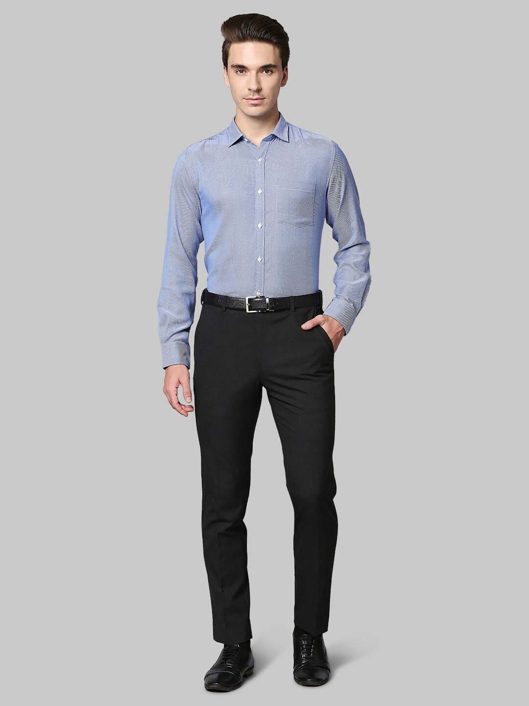 

Park Avenue Men Blue Slim Fit Formal Shirt