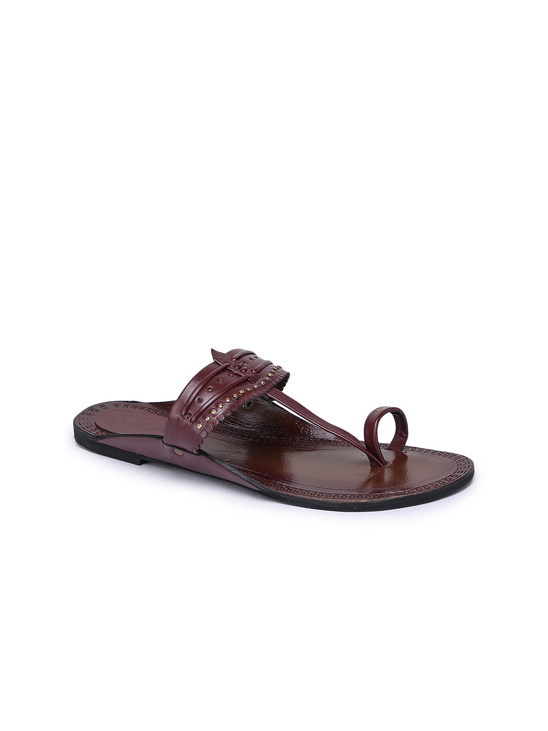 Picktoes Women Maroon One Toe Flats