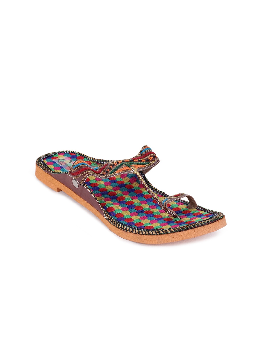

The Desi Dulhan Women Multicoloured Ethnic Flats, Multi
