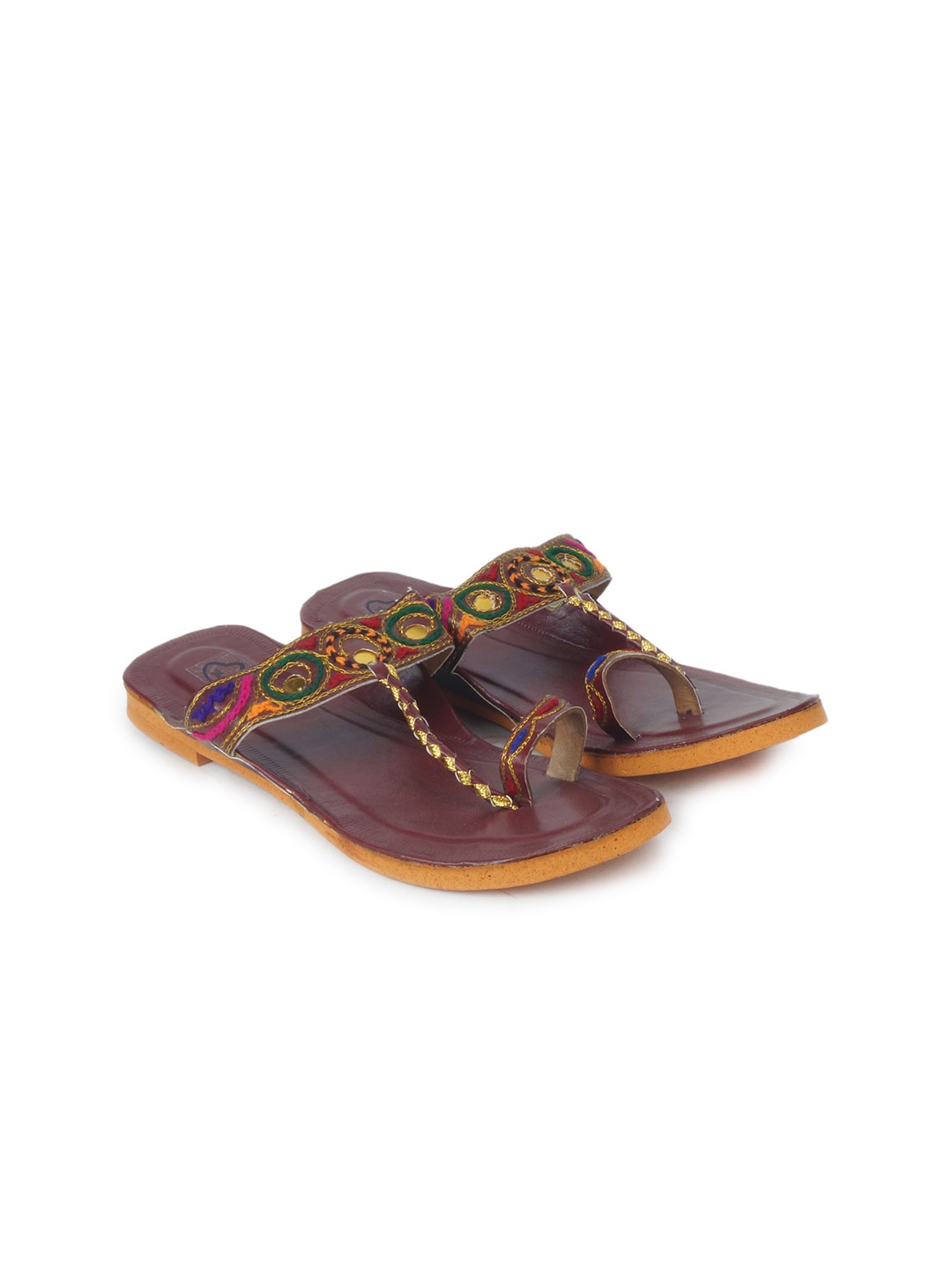 

The Desi Dulhan Women Brown Ethnic Flats