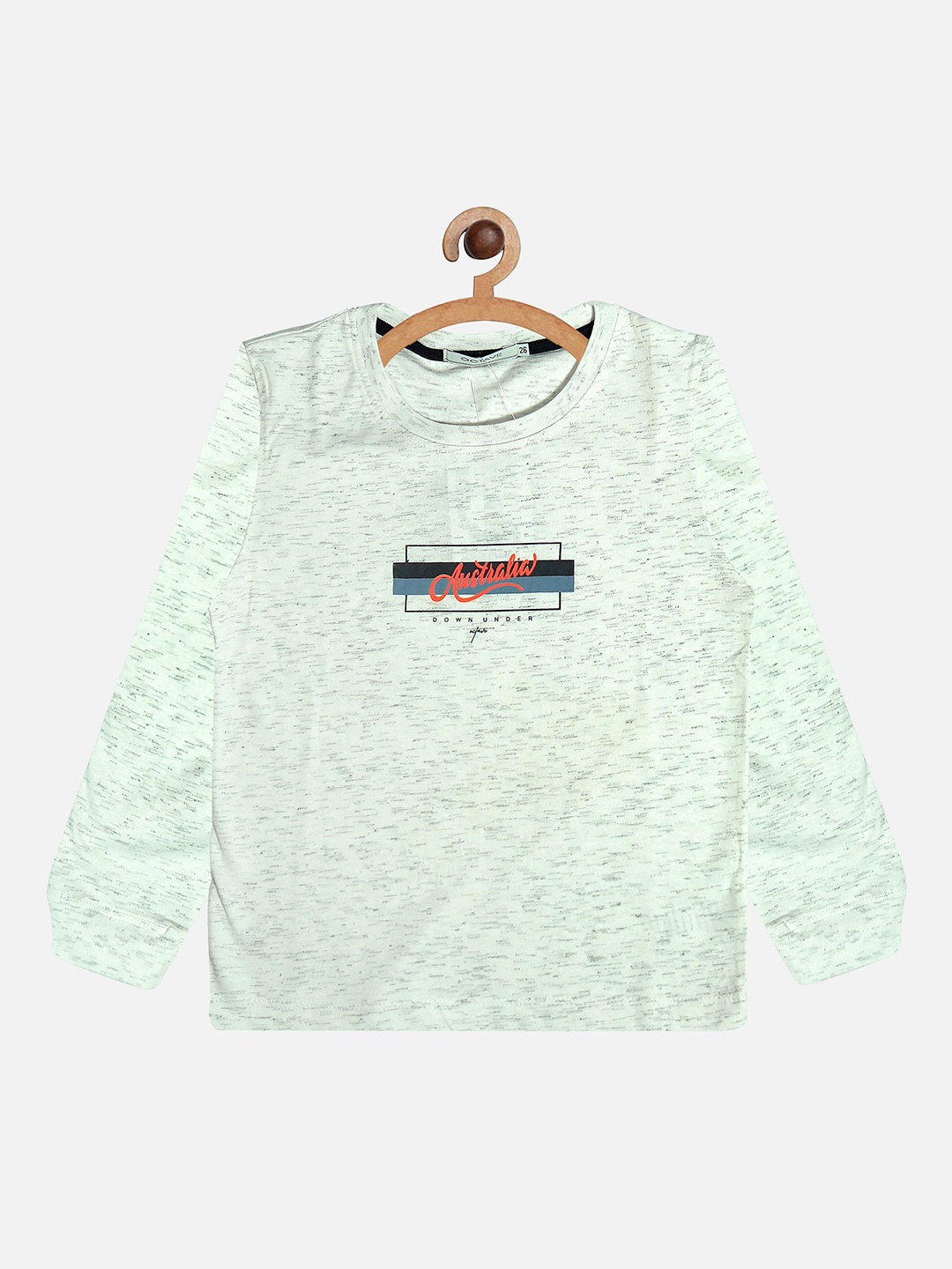 

Octave Boys Green Printed T-shirt