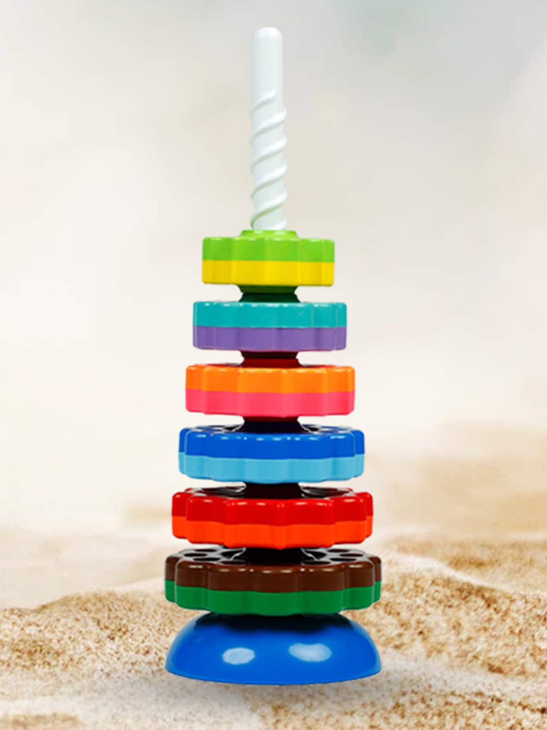 

WEMBLEY Kids Multicolor Spinning Tower Toy, Blue