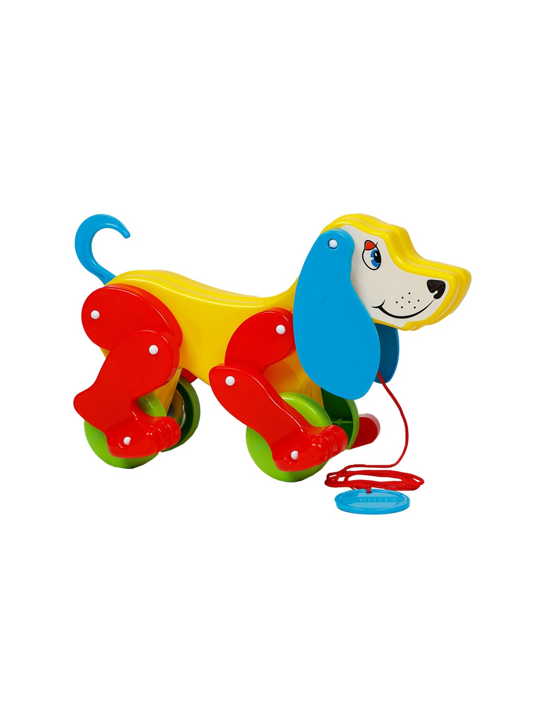 

WEMBLEY Kids Yellow & Red Daisy Dog Pull Along Toy