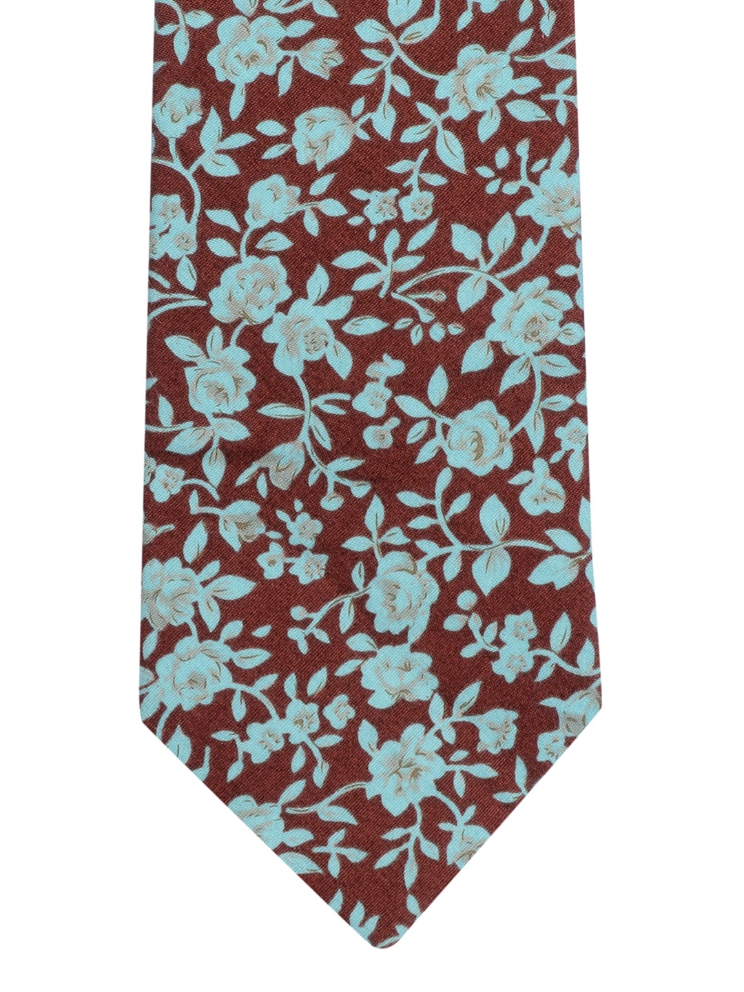 

Alvaro Castagnino Brown & Blue Floral Print Tie