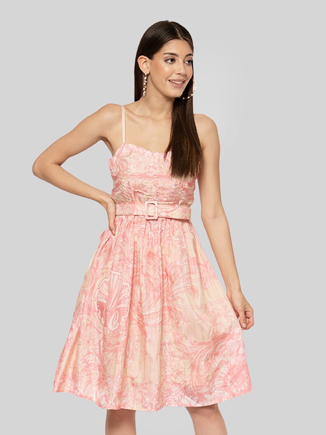 

PRETTY LOVING THING Coral Floral Dress