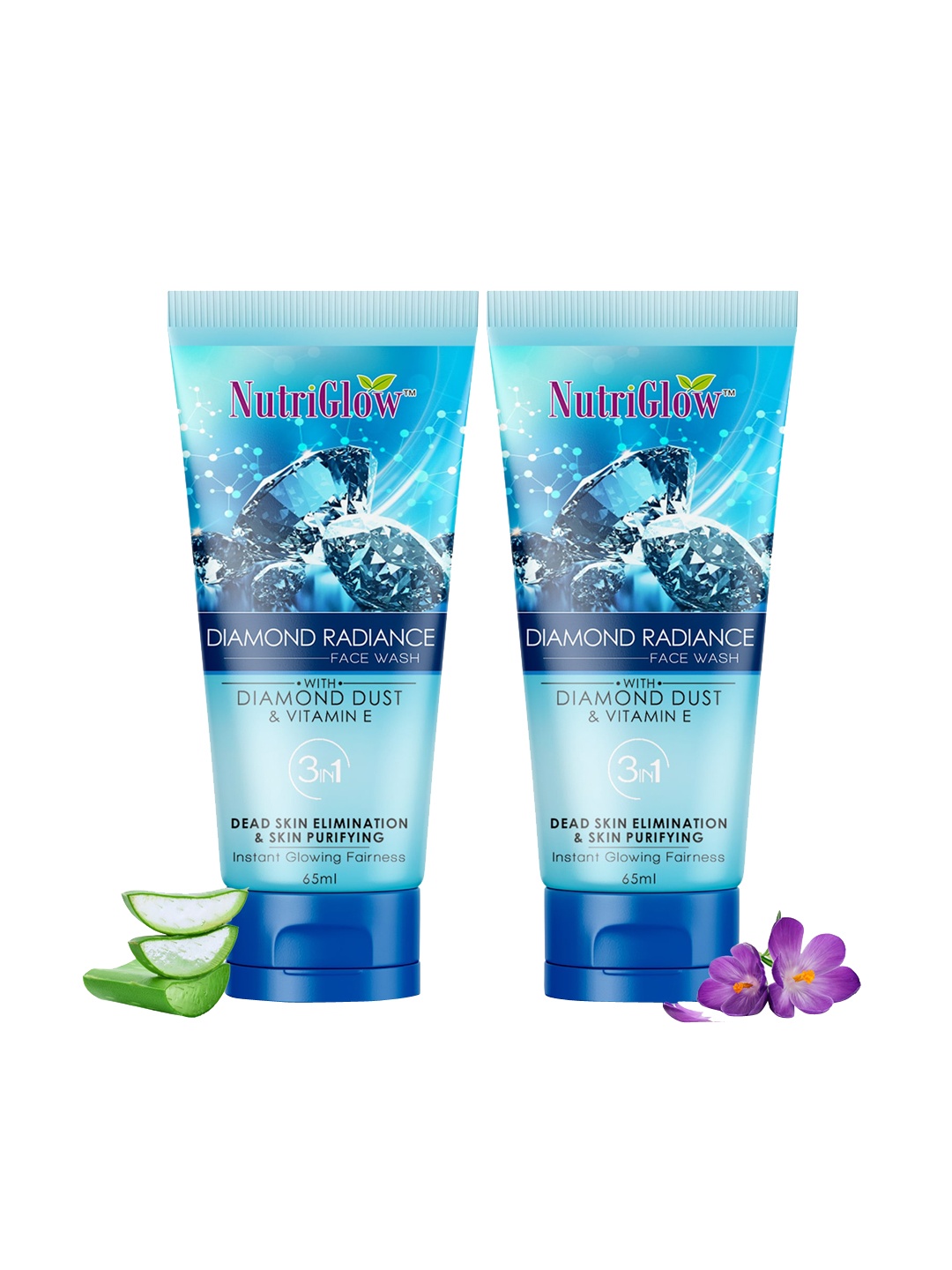 

NutriGlow Set Of 2 Diamond Radiance Face Wash 130ml, Multi