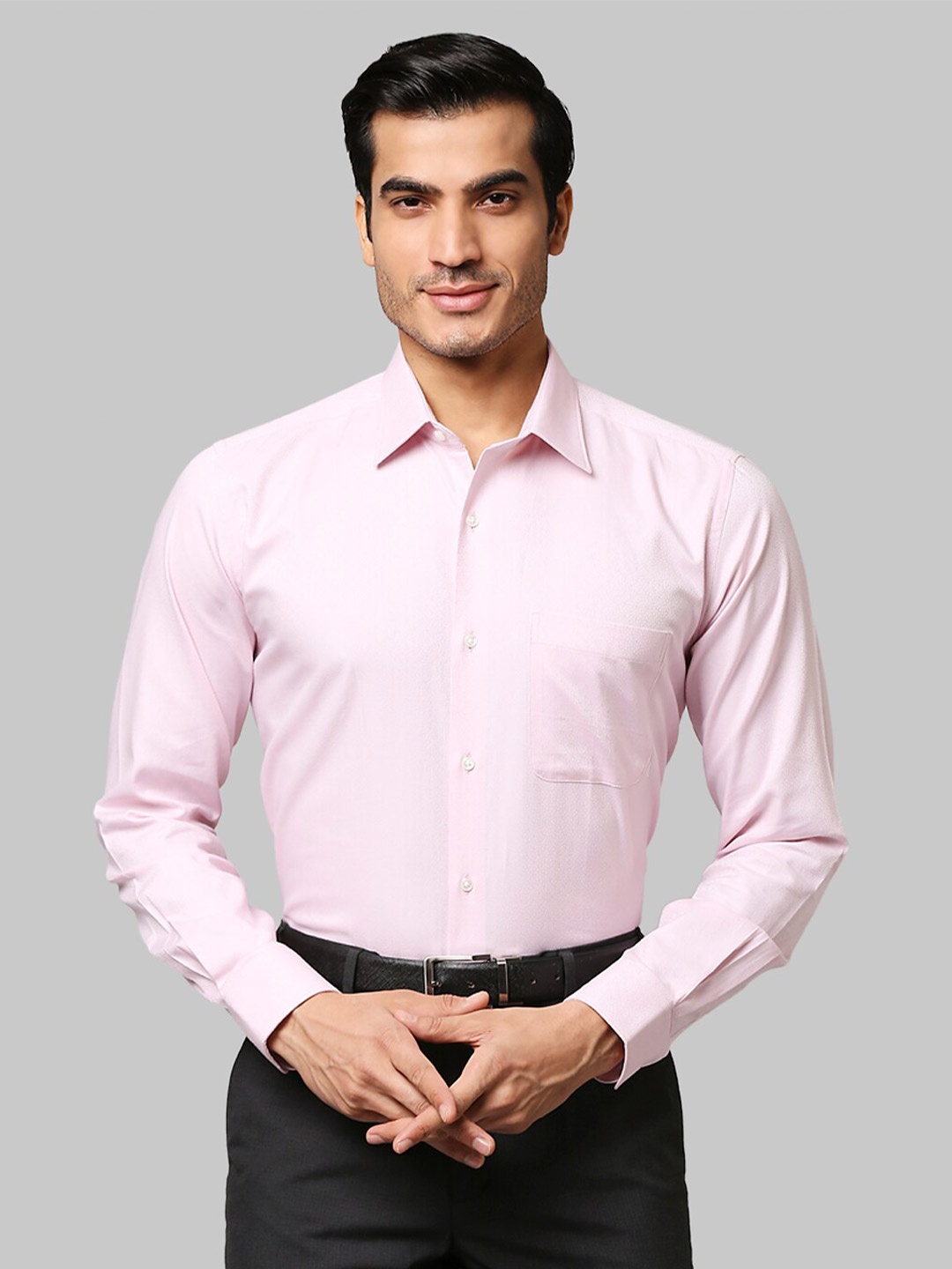 

Raymond Men Pink Casual Shirt