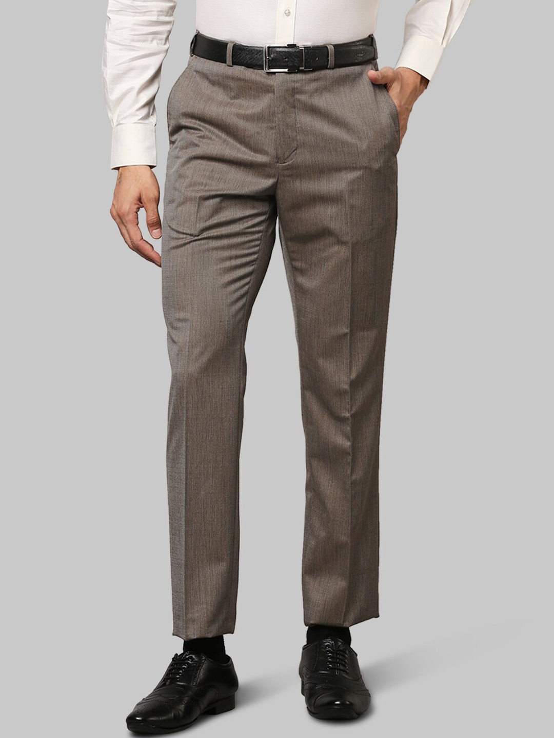 

Raymond Men Brown Formal Trousers