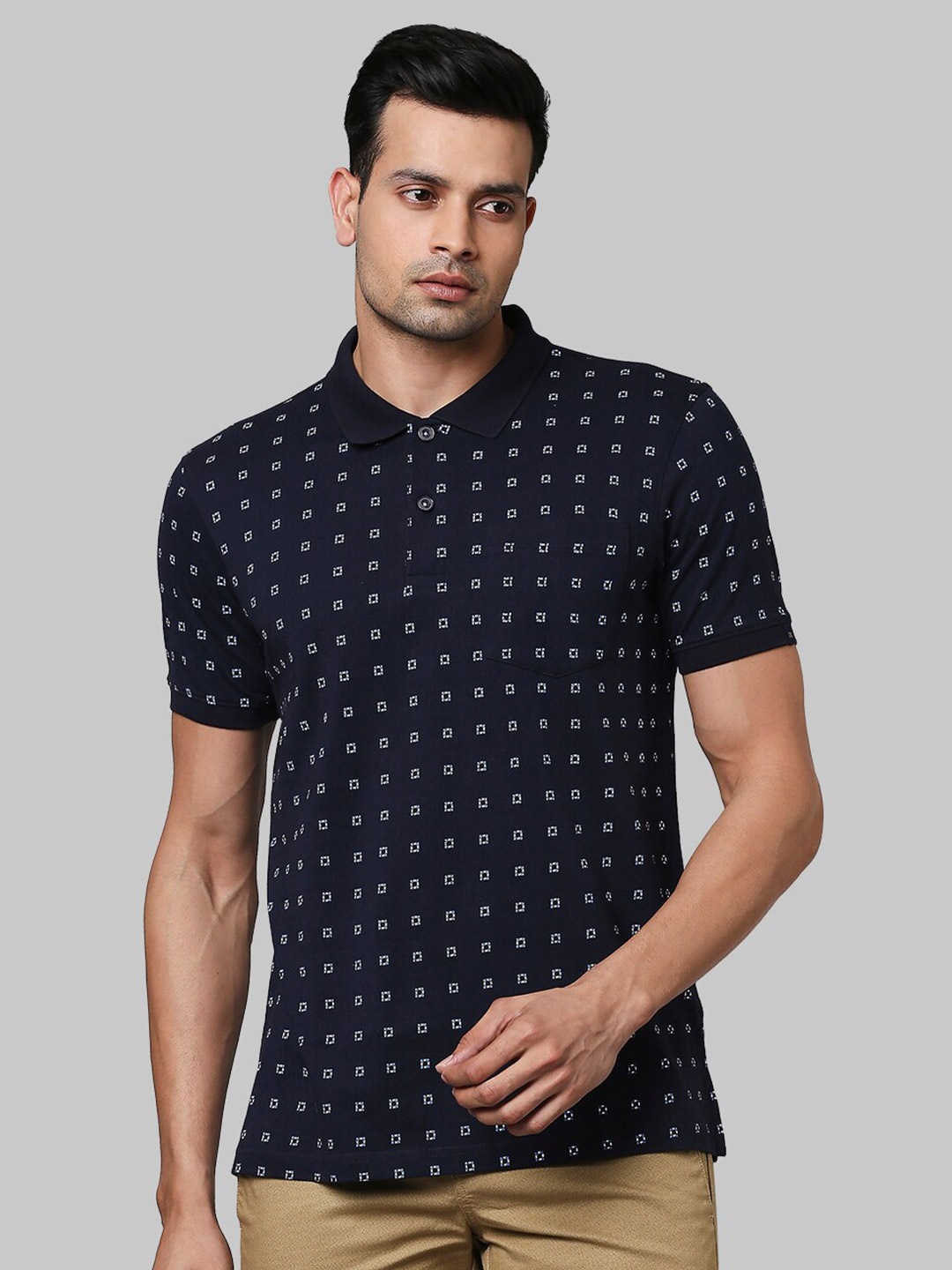 

Raymond Men Blue Printed Tshirts