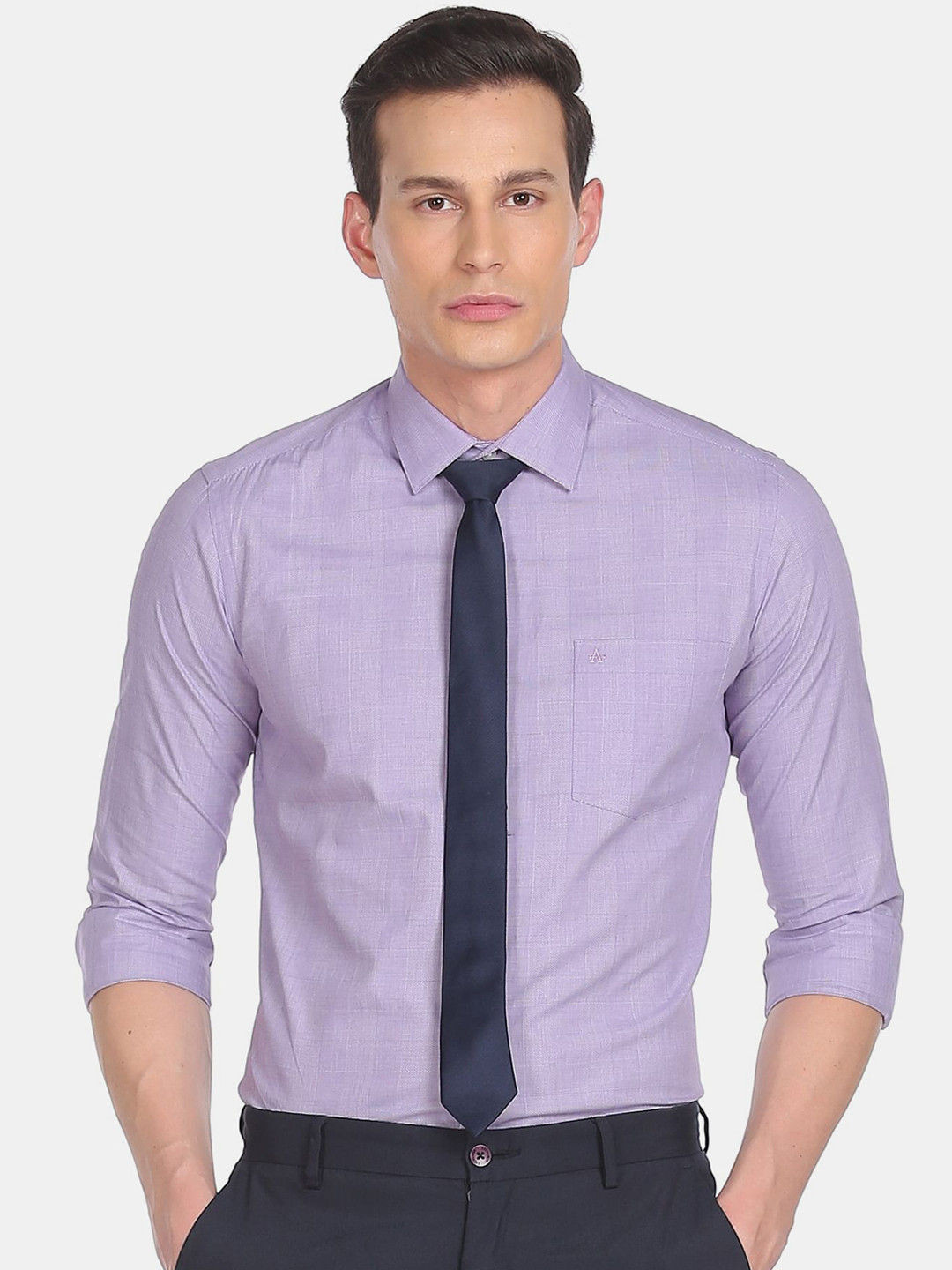 

Arrow Men Purple Slim Fit Casual Shirt