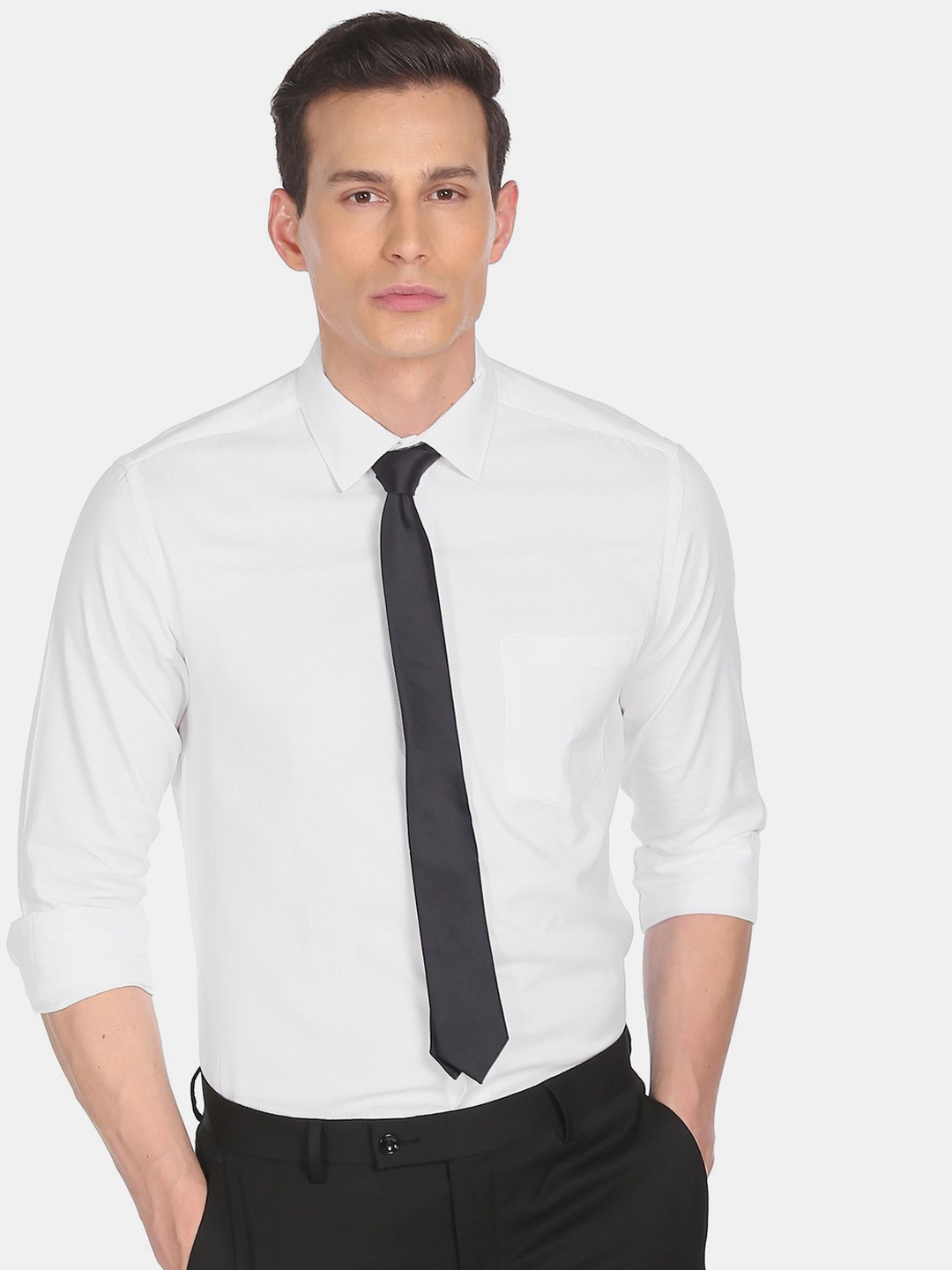 

Arrow Men White Regular Fit Cotton Formal Shirt