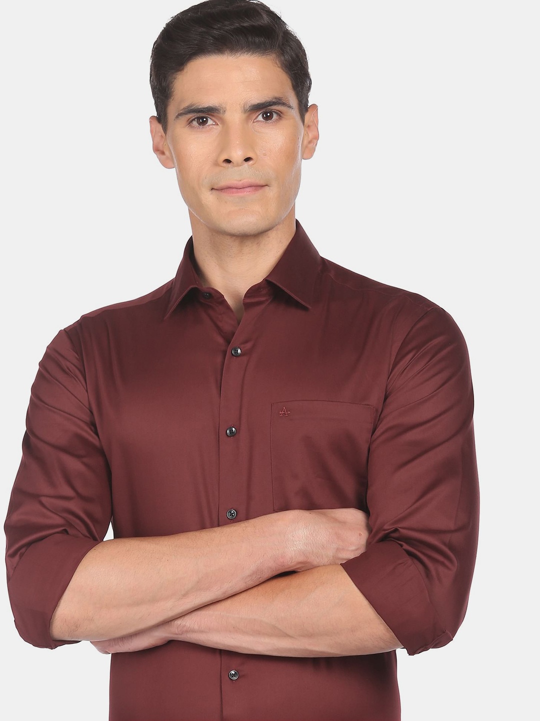 

Arrow Men Red Slim Fit Casual Shirt